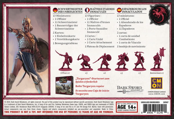 A Song of Ice and Fire Tabletop Unsullied Swordmasters Rückseite Asmodee Spielgetuschel.jpg