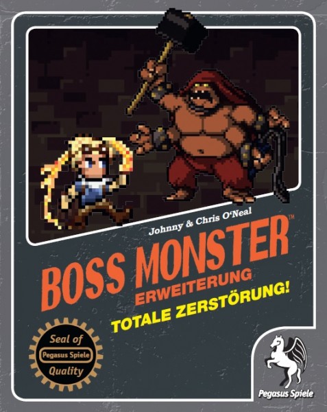Boss Monster Kartenspiel Totale Zerstörung Erweiterung Verpackung Vorderseite Pegasus Spielgetuschel.jpg