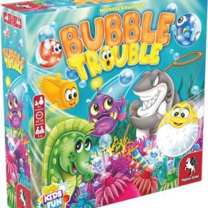 Bubble Trouble Brettspiel Verpackung Vorderseite Pegasus Spielgetuschel.jpg