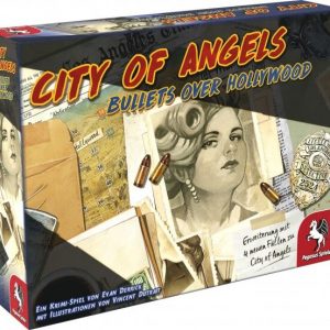City of Angels Brettspiel Bullets over Hollywood Erweiterung Verpackung Vorderseite Pegasus Spielgetuschel.jpg