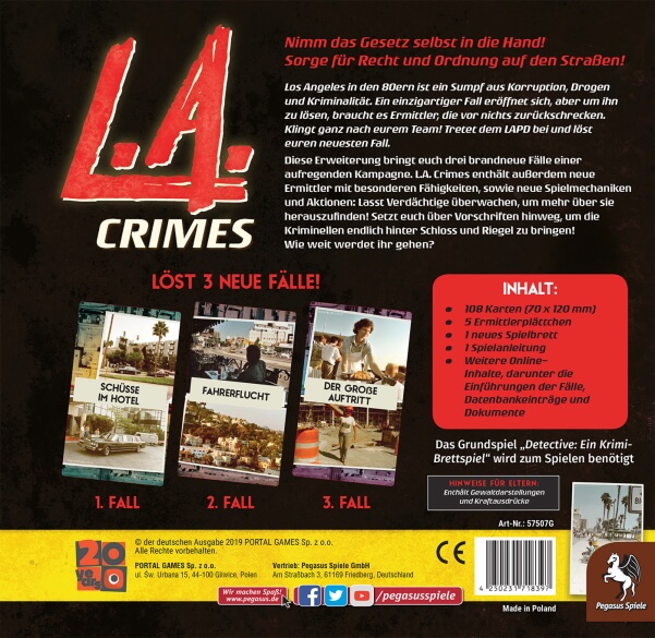Detective Brettspiel LA Crimes Erweiterung Verpackung Rückseite Pegasus Spielgetuschel.jpg