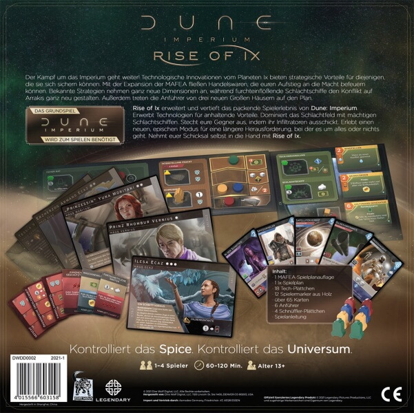 Dune Imperium Brettspiel Rise of Ix Erweiterung Verpackung Rückseite Asmodee Spielgetuschel.jpg