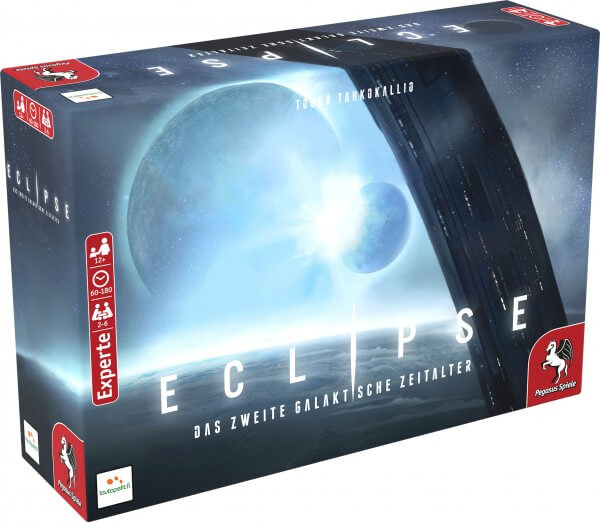 Eclipse Das zweite galaktische Zeitalter Brettspiel Verpackung Vorderseite Pegasus Spielgetuschel.jpg