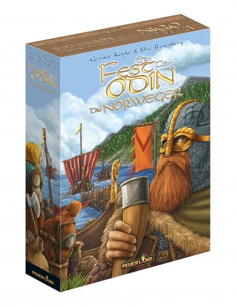 Ein Fest für Odin Brettspiel Norweger Erweiterung Verpackung Vorderseite Pegasus Feuerland Spiele Spielgetuschel.jpg