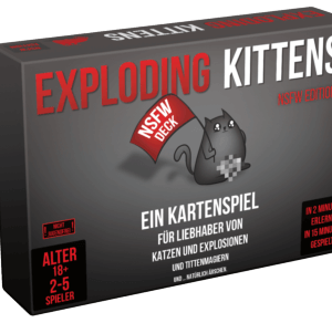 Exploding Kittens Kartenspiel NSFW Edition Erweiterung Verpackung Vorderseite Asmodee Spielgetuschel.png