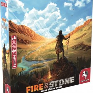 Fire & Stone Brettspiel Verpackung Vorderseite Pegasus Spielgetuschel.jpg