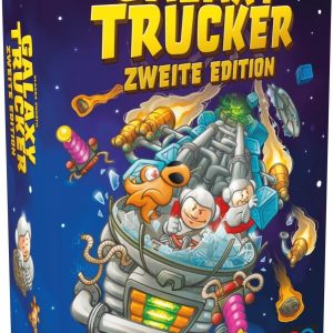 Galaxy Trucker Zweite Edition Brettspiel Verpackung Vorderseite Heidelbär Games Spielgetuschel.jpg