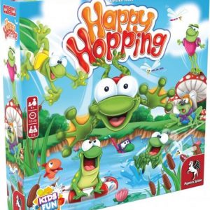 Happy Hopping Brettspiel Verpackung Vorderseite Pegasus Spielgetuschel.jpg