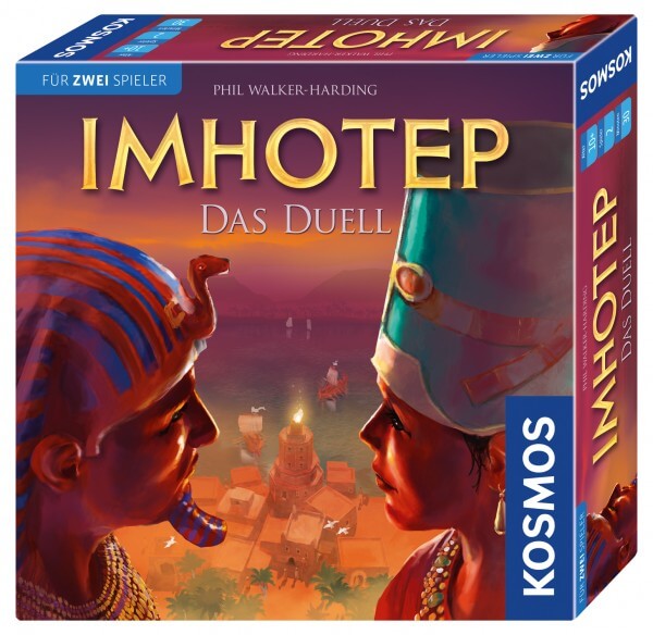 Imhotep Das Duell Brettspiel Verpackung Vorderseite Kosmos Spielgetuschel.jpg