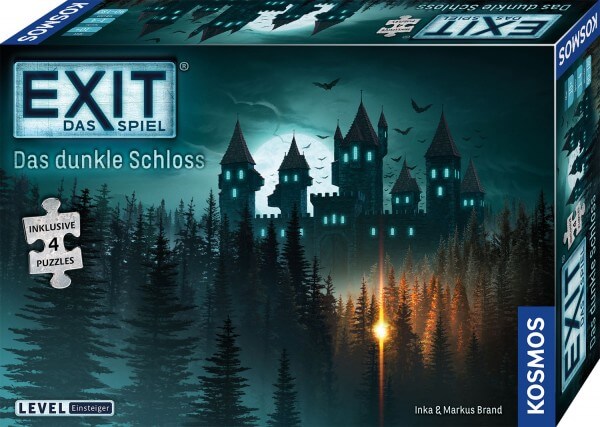 Kosmos Spielgetuschel EXIT Das Spiel Puzzle Das dunkle Schloss Verpackung Vorderseite .jpg