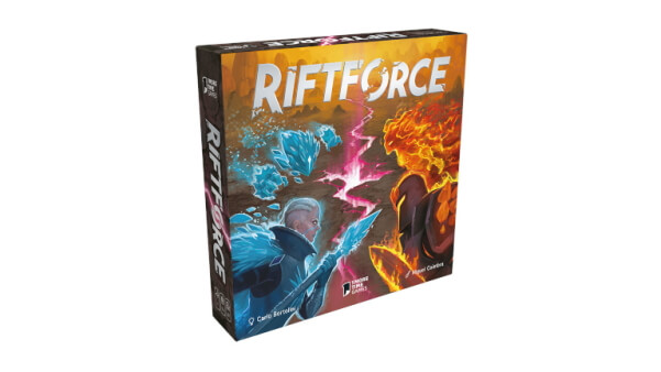 Riftforce Kartenspiel Duellspiel Verpackung Vorderseite Asmodee Spielgetuschel.jpg