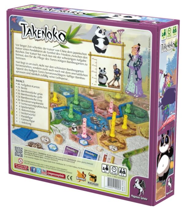 Takenoko Brettspiel Verpackung Rückseite Pegasus Spielgetuschel.jpg