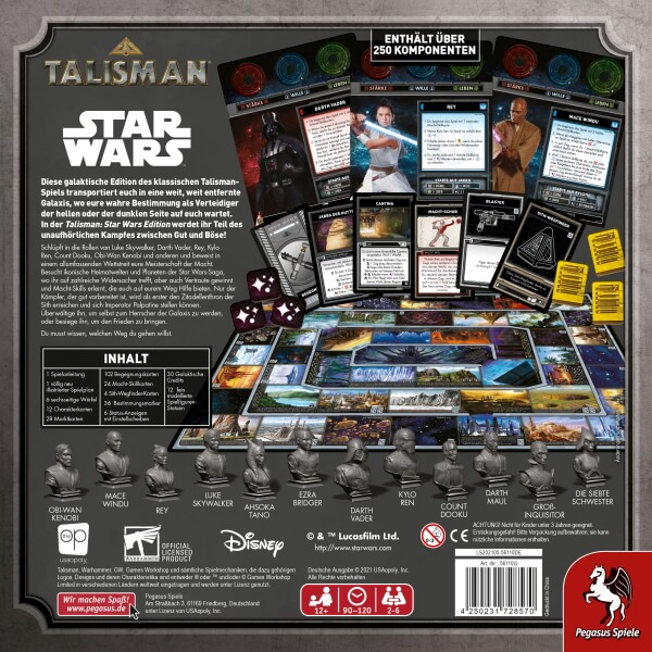 Talisman Star Wars Edition Brettspiel Verpackung Rückseite Pegasus Spielgetuschel.jpg