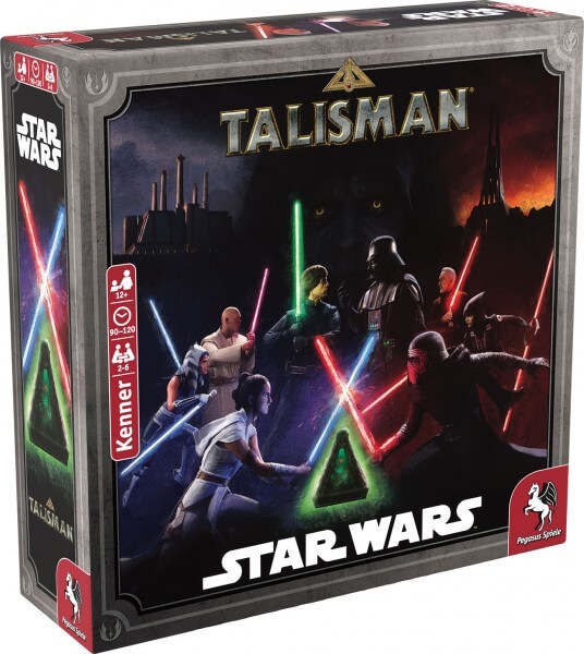 Talisman Star Wars Edition Brettspiel Verpackung Vorderseite Pegasus Spielgetuschel.jpg