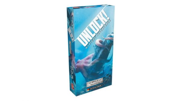 Unlock! Kartenspiel Das Wrack der Nautilus Verpackung Vorderseite Asmodee Spielgetuschel.jpg