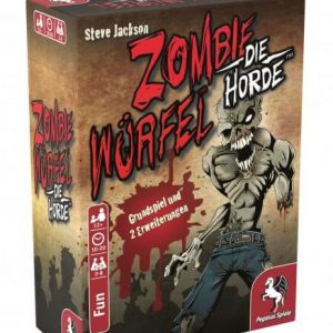 Zombie Würfel Die Horde Würfelspiel Verpackung Vorderseite Pegasus Spielgetuschel.jpg