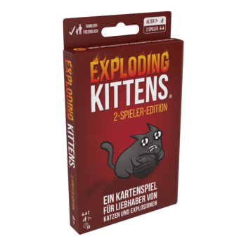 Exploding Kittens Kartenspiel 2 Spieler Edition Verpackung Vorderseite Asmodee Spielgetuschel.png