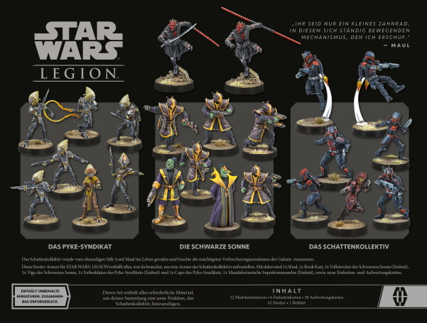 Star Wars Legion Tabletop Schattenkollektiv Armee Starterset Verpackung Rückseite Asmodee Spielgetuschel.jpg