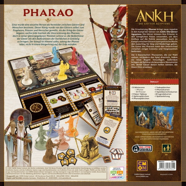 Ankh Brettspiel Pharao Erweiterung Verpackung Rückseite Asmodee Spielgetuschel.jpg