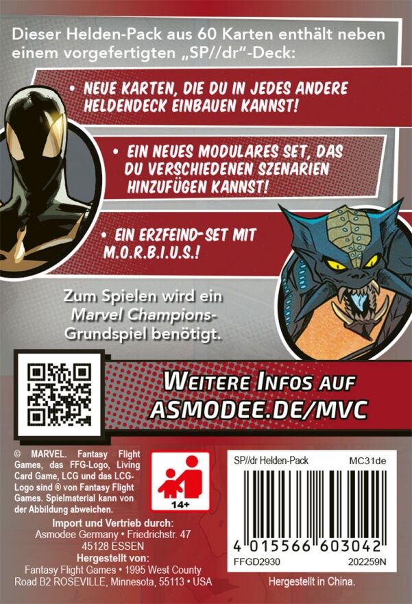 Marvel Champions Das Kartenspiel SP dr Erweiterung Verpackung Rückseite Asmodee Spielgetuschel.jpg