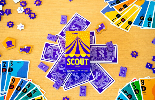 Scout Kartenspiel Spielaufbau Oink Games Spielgetuschel
