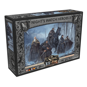 A Song of Ice & Fire Tabletop Night's Watch Heroes 3 (Helden der Nachtwache 3) Erweiterung Verpackung Vorderseite Asmodee Spielgetuschel
