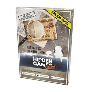 Hidden Games Eiskaltes Verbrechen Detektivspiel Verpackung Vorderseite Pegasus Spielgetuschel