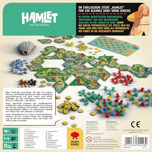 Hamlet Das Dorfbauspiel Brettspiel Verpackung Rückseite Asmodee Spielgetuschel