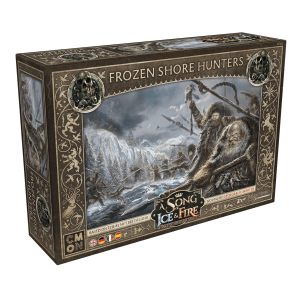 A Song of Ice & Fire Tabletop Frozen Shore Hunters (Jäger der Eisigen Küste) Erweiterung Verpackung Vorderseite Asmodee Spielgetuschel