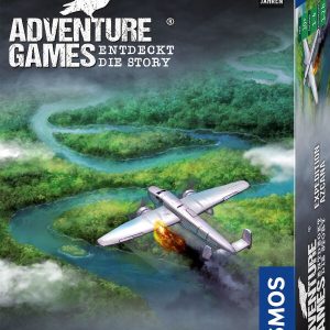 Adventure Games Expedition Azcana Brettspiel Verpackung Vorderseite Kosmos Spielgetuschel