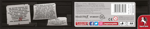 The Binding of Isaac Four Souls Kartenspiel Verpackung Rückseite Asmodee Spielgetuschel