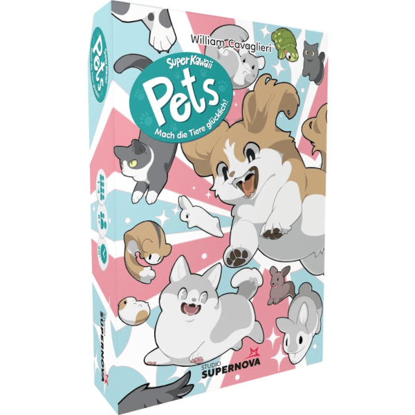 Super Kawaii Pets Kartenspiel Verpackung Vorderseite Heidelberger Spieleverlag Spielgetuschel