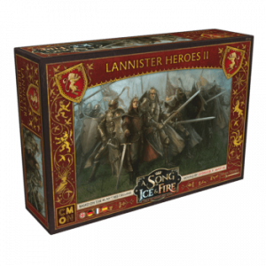 A Song of Ice and Fire Tabletop Lannister Heroes 2 Helden von Haus Lennister 2 Erweiterung Verpackung Vorderseite Asmodee Spielgetuschel.png
