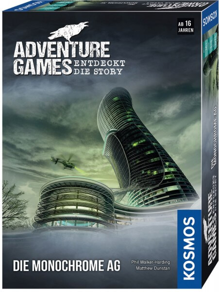 Adventure Games Die Monochrome AG Brettspiel Verpackung Vorderseite Kosmos Spielgetuschel.jpeg