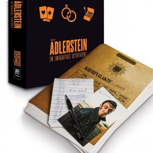 Detective Stories Fall 1 Das Feuer in Adlerstein Brettspiel Verpackung Vorderseite iDventure Spielgetuschel.jpg