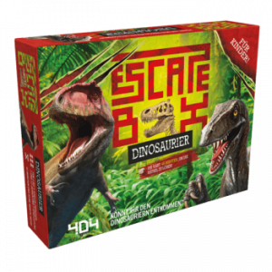 Escape Box Dinosaurier Brettspiel Verpackung Vorderseite Asmodee Spielgetuschel