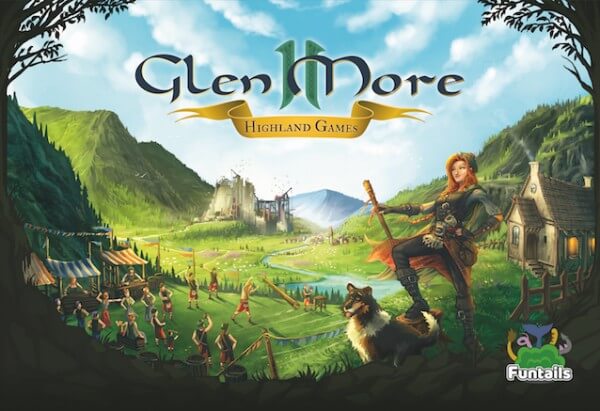 Glen More II Brettspiel Highland Spiele Erweiterung Verpackung Vorderseite Pegasus Spielgetuschel.jpg