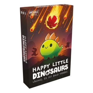 Happy Little Dinosaurs Kartenspiel Verpackung Vorderseite Asmodee Spielgetuschel