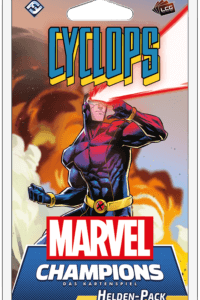 Marvel Champions das Kartenspiel Cyclops Erweiterung Verpackung Vorderseite Asmodee Spielgetuschel