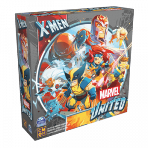 Marvel United X-Men Brettspiel Verpackung Vorderseite Asmodee Spielgetuschel