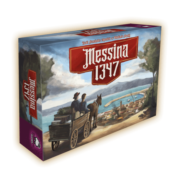 Messina 1347 Brettspiel Verpackung Vorderseite Delicious Spielgetuschel.png