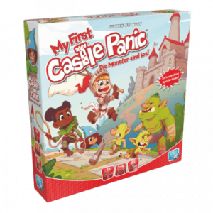 My first Castle Panic Die Monster sind los Brettspiel Verpackung Vorderseite Asmodee Spielgetuschel.png