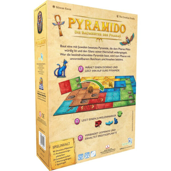 Pyramido Brettspiel Verpackung Rückseite Joekas World Spielgetuschel