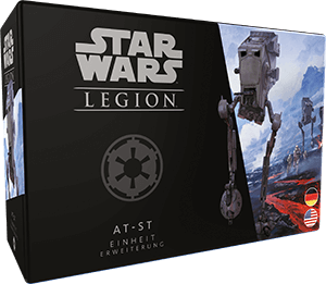 Star Wars Legion Tabletop AT-ST Erweiterung Verpackung Vorderseite Asmodee Spielgetuschel.png
