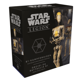 Star Wars Legion Tabletop B1-Kampfdroiden (Aufwertung) Erweiterung Verpackung Vorderseite Asmodee Spielgetuschel.png