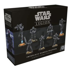 Star Wars Legion Tabletop Imperiale Dunkeltruppen Erweiterung Verpackung Vorderseite Asmodee Spielgetuschel