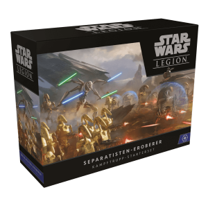 Star Wars Legion Tabletop Separatisten-Eroberer Verpackung Vorderseite Asmodee Spielgetuschel