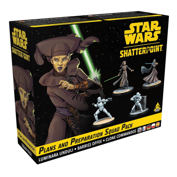 Star Wars Shatterpoint Tabletop Plans and Preparation Squad Pack („Planung und Vorbereitung“) Erweiterung Verpackung Vorderseite Asmodee Spielgetuschel