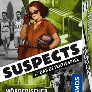 Suspects Detektivspiel Mörderischer Marathon Verpackung Vorderseite Kosmos Spielgetuschel