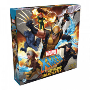 X-Men Aufstand der Mutanten Brettspiel Verpackung Vorderseite Asmodee Spielgetuschel.png